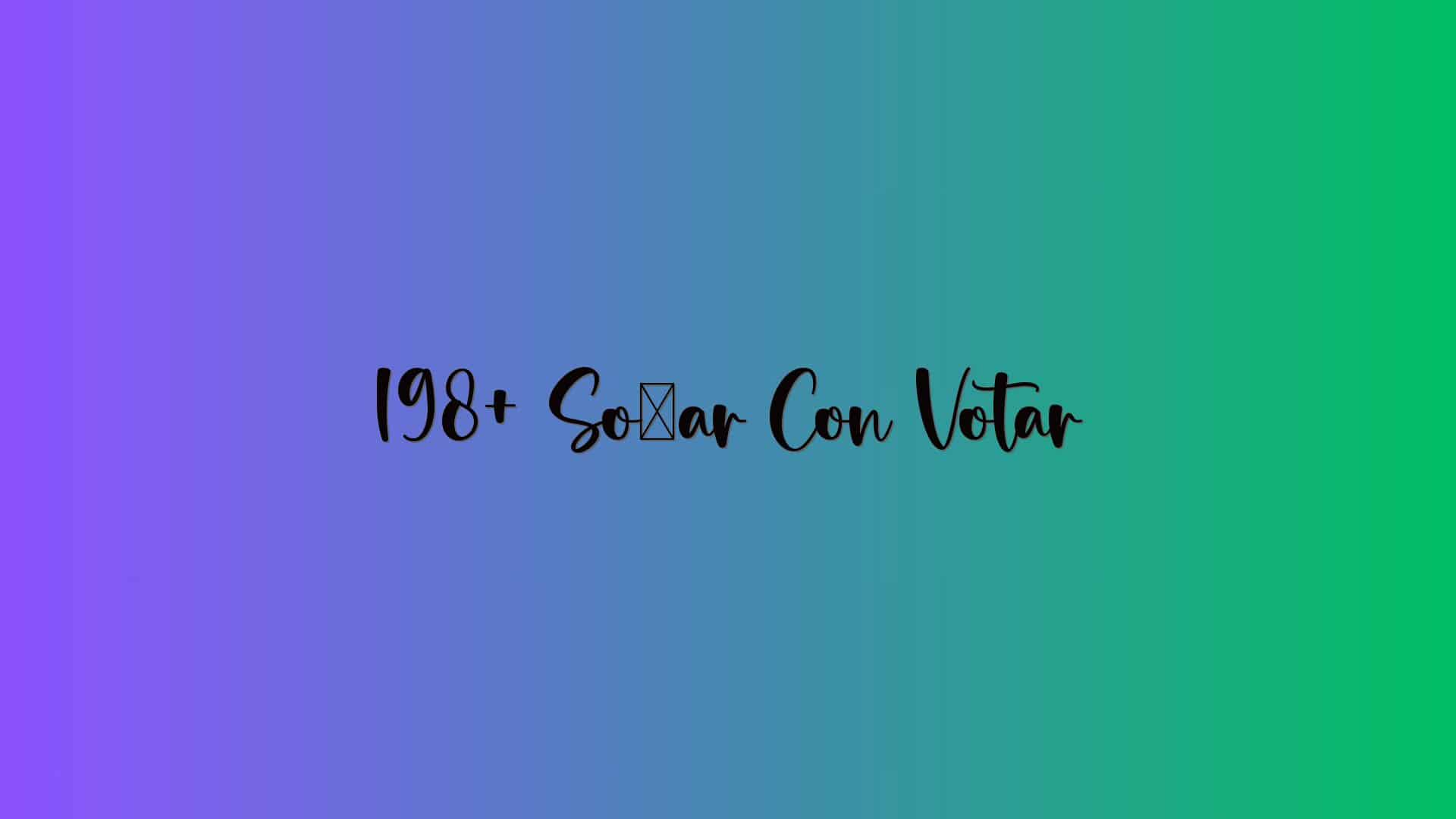 198+ Soñar Con Votar